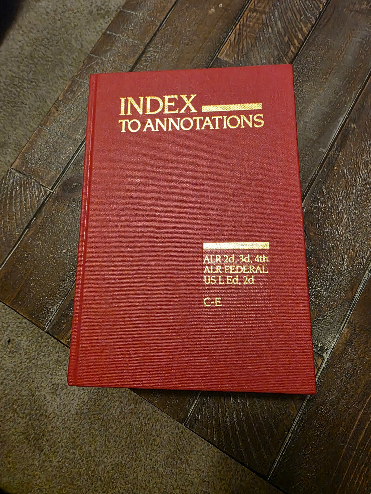 Law Reference Book American Law Reports Index to Annotations Hardcover lot of 5