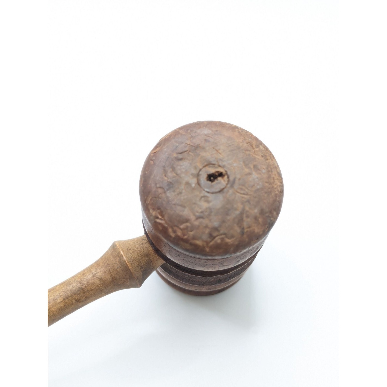 Vintage Wood Wooden Judge Auctioneer Gavel Mallet Ornate Auction Court Prop