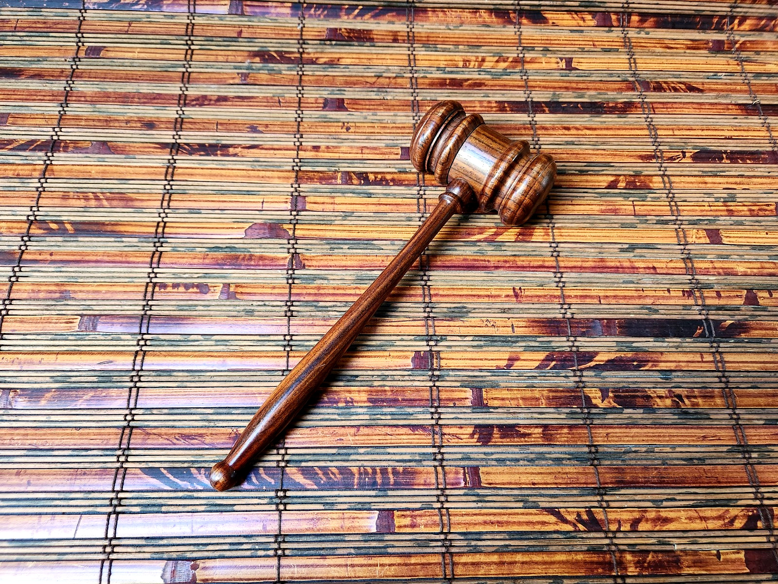 BEAUTIFUL HARDWOOD GAVEL – HARDWOOD HAMMER, NICE!!!!
