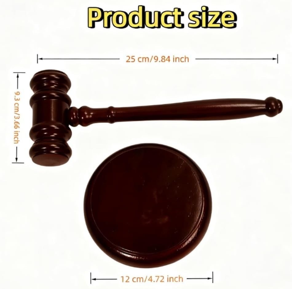 «Gavel and Sound Block Set for Lawyers, Judges, and Chairmen of The Board – Pe..