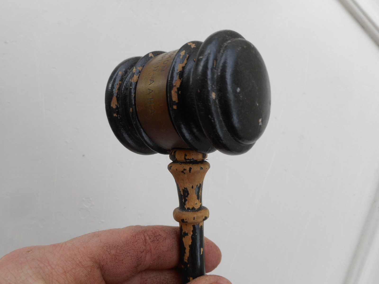 1955 AHAA American Animal Hospital Association Veterinary Judge Gavel Hammer