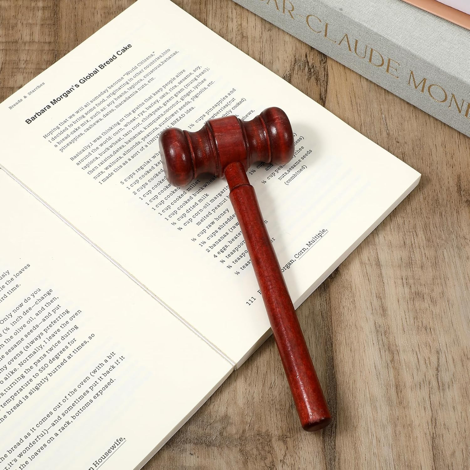 Wooden Courtroom Gavel Brown Handmade Wooden Gavel Auction Gavels Desk Accessori