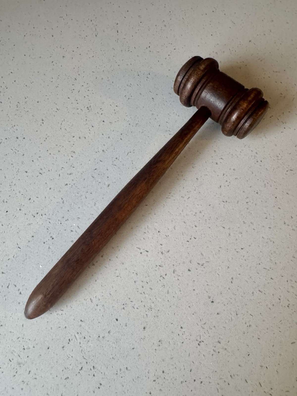 Wooden Judge Gavel for Lawyers & Legal Theme – Courtroom Justice Accessory