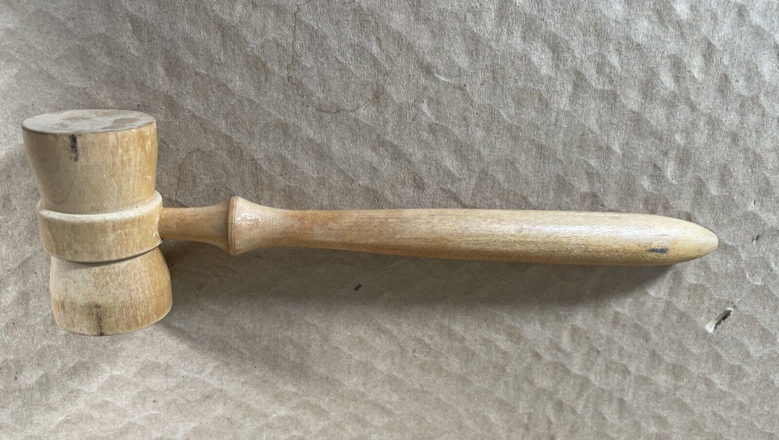 Blonde Light Color Natural turned Wood Gavel Small Mallet Legal Meeting 9 inches