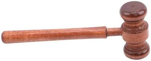 Brown Handmade Wooden Gavel, Vintage Judge Gavel, Auction Gavels, Props and Clot