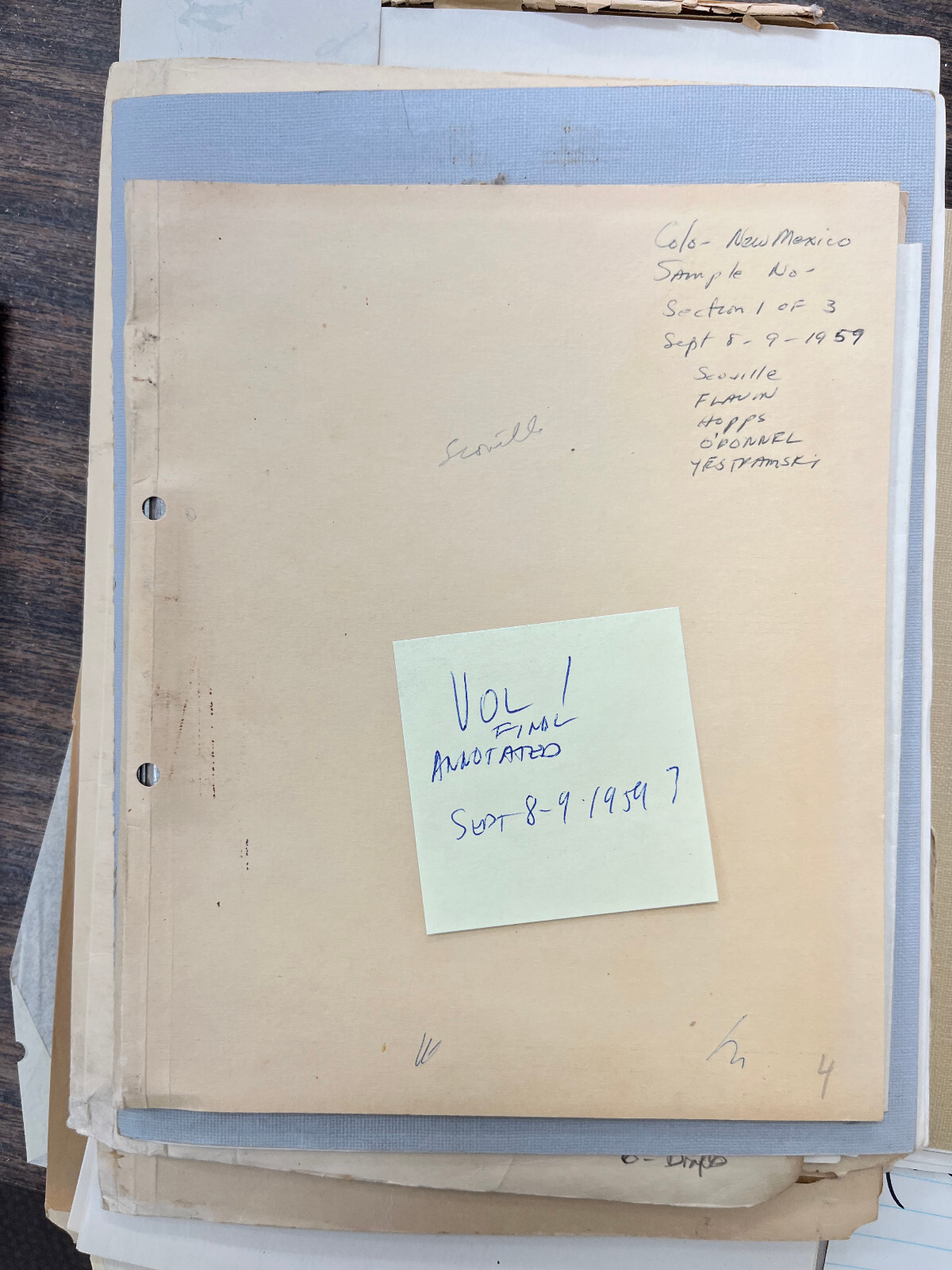 Colorado New Mexico Boundary Dispute Court case 1960 files eb-124