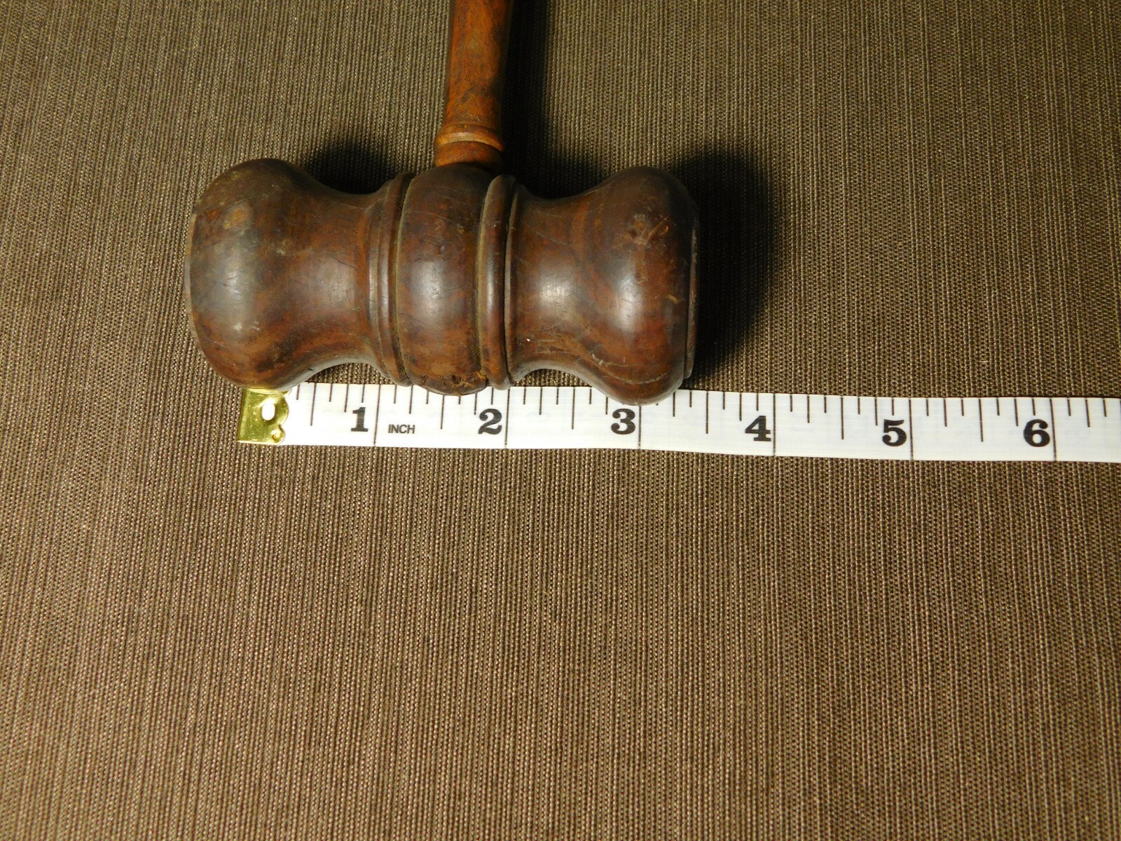 VINTAGE JUDGE LAWYER AUCTIONEER 9″ LONG WOOD GAVEL