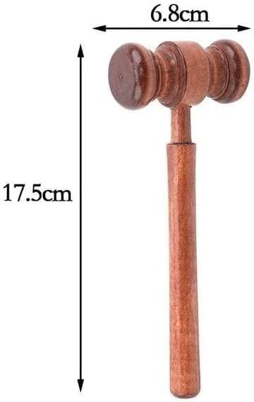 Brown Handmade Wooden Gavel, Vintage Judge Gavel, Auction Gavels, Props and Clot