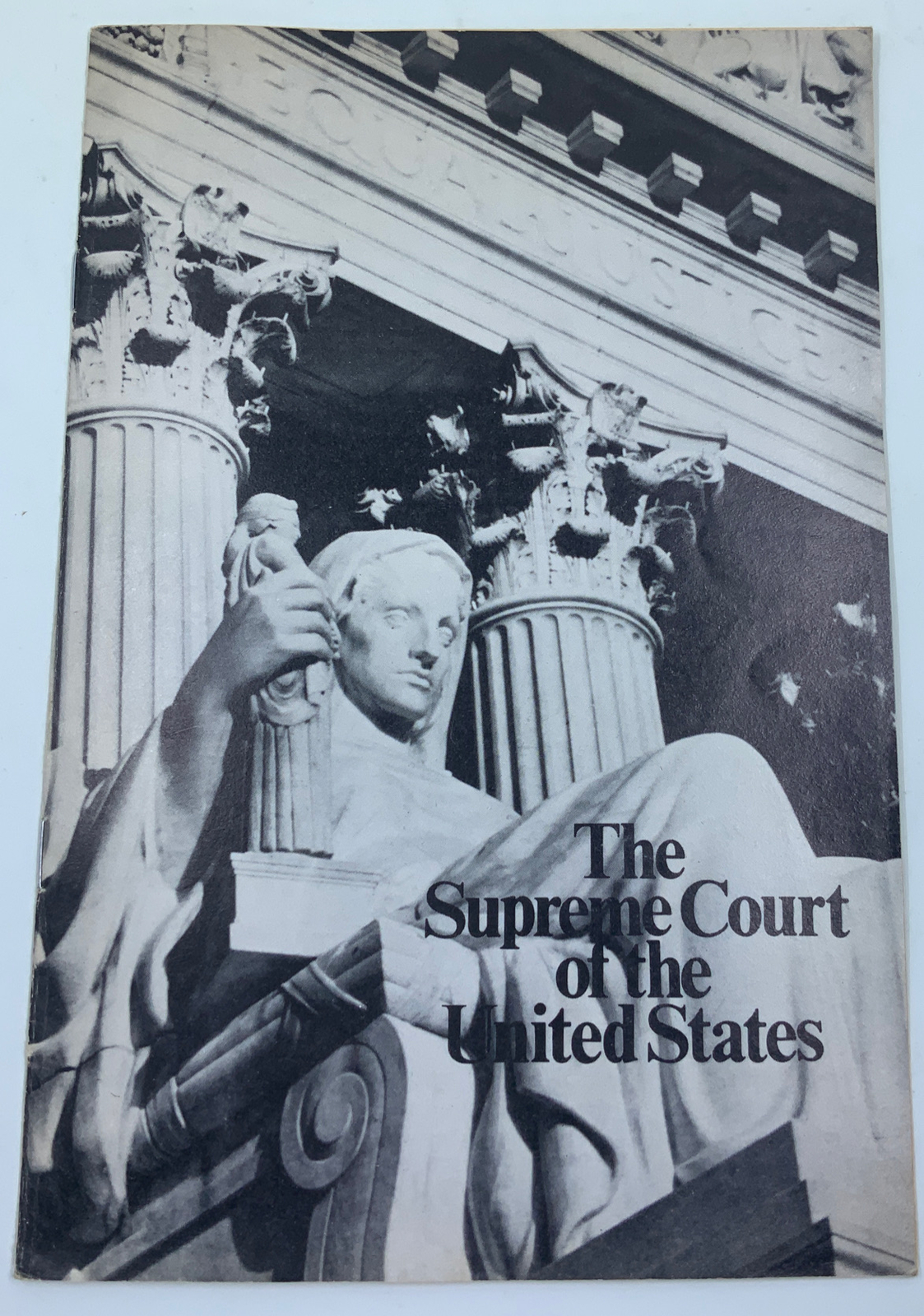 Vintage 1976 Booklet The Supreme Court of the United States Brochure, Book