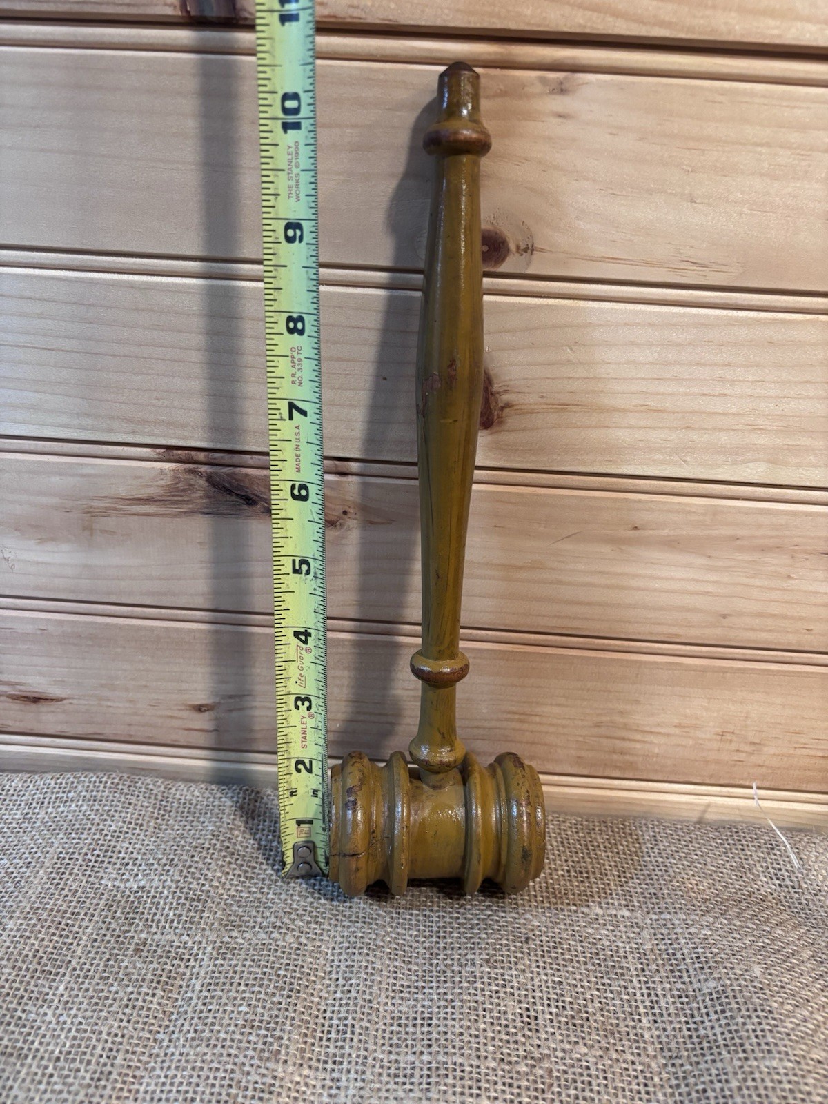Vintage Wooden Gavel 10 Inch Legal Memorabilia Lawyers & Legal Collectible