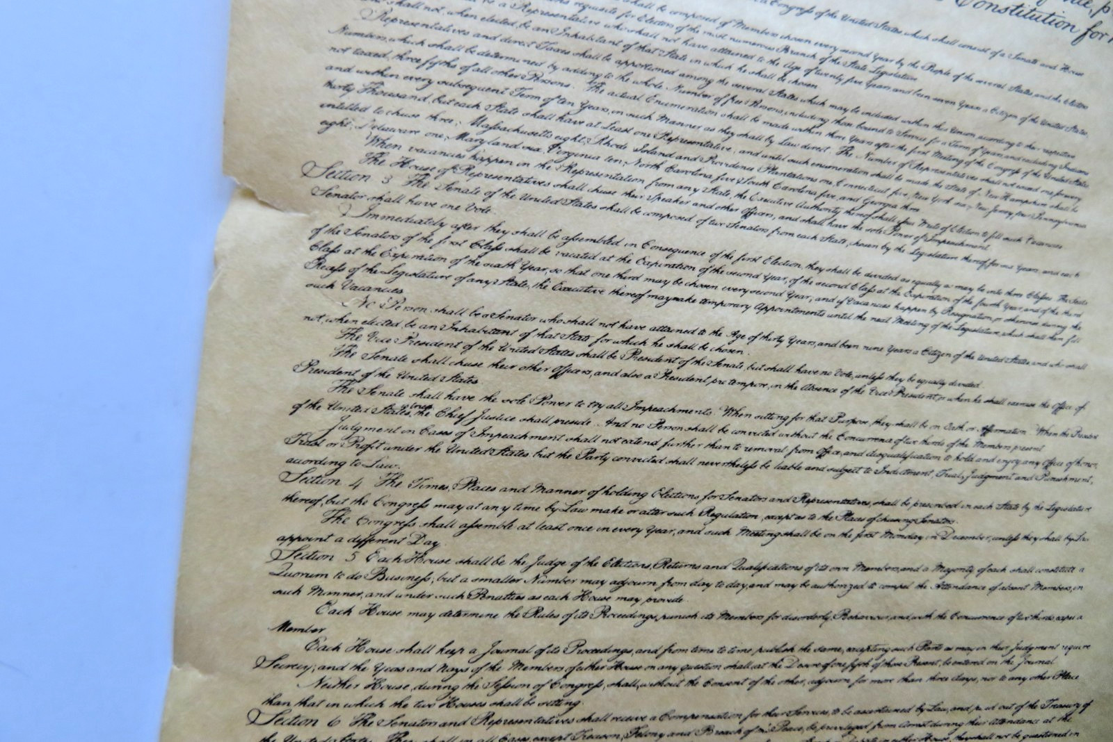 1787 United States Constitution «We The People» Replica Kmart® Rubbermaid®