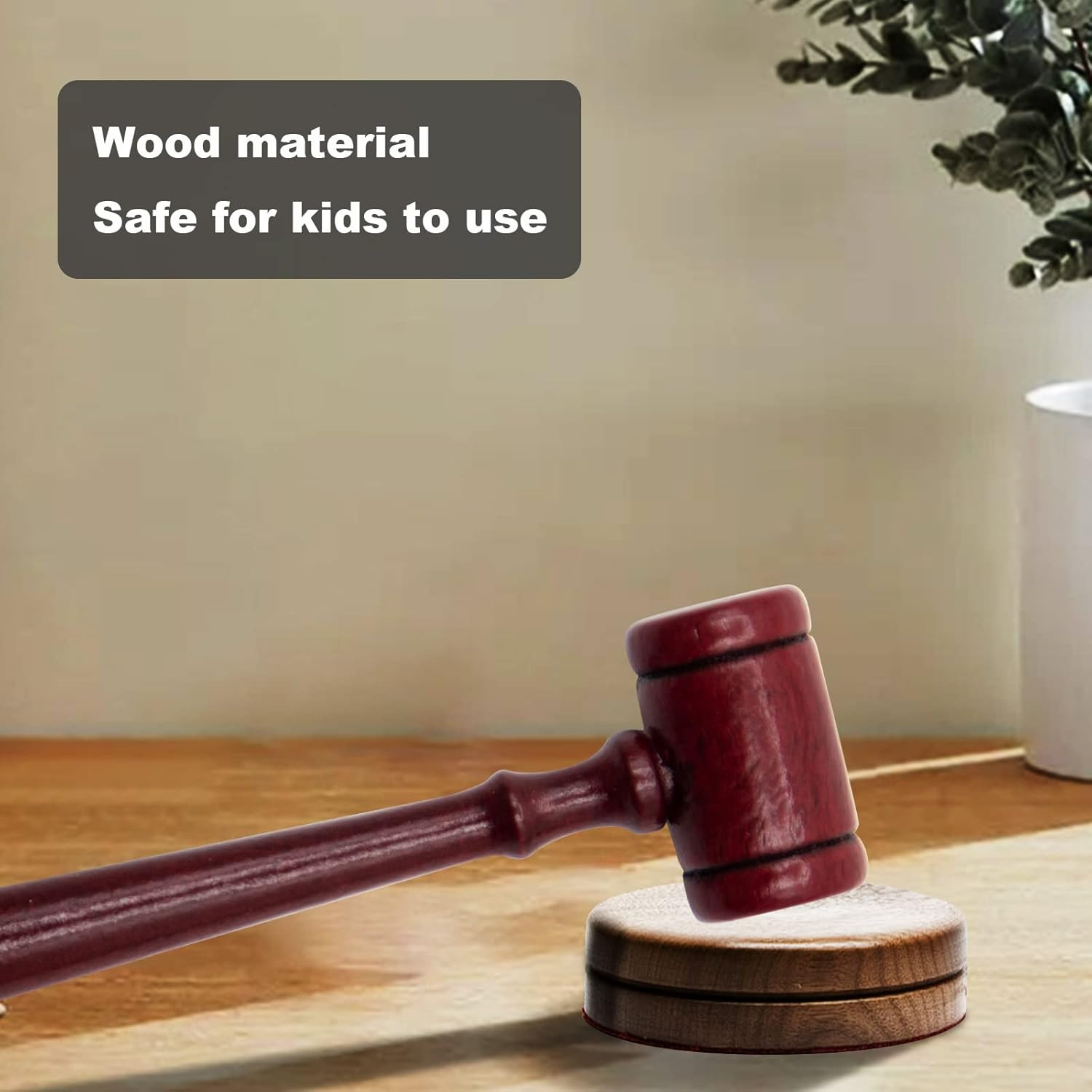 5Pcs Judge Gavel Wood Decor Small Wooden Hammer Judge Gavel Prop Decorative Lawy