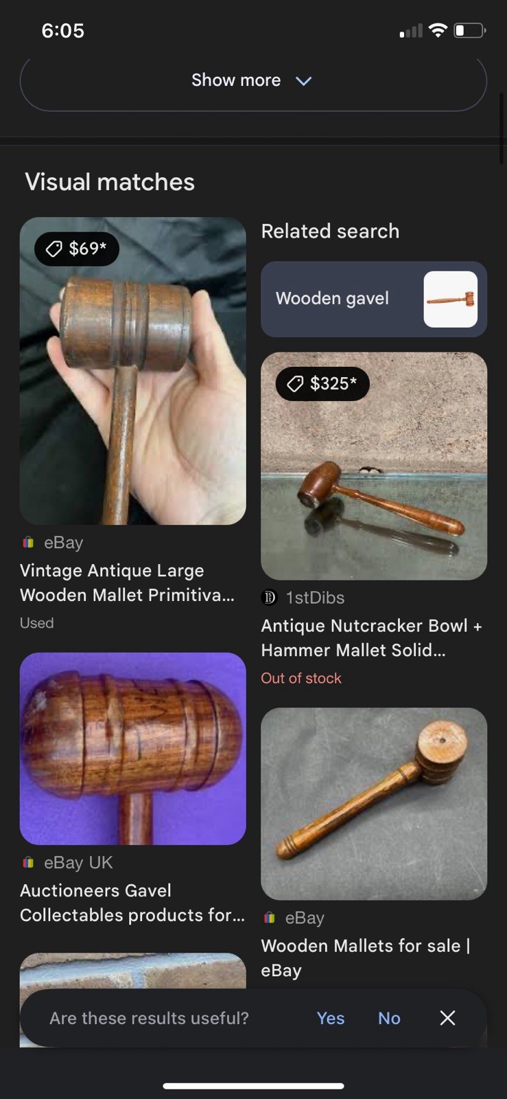 Antique Wooden Gavel
