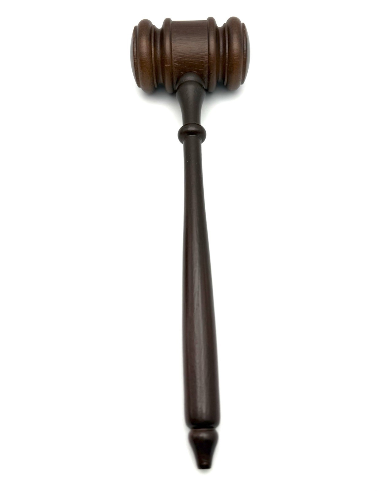 Vintage wood gravel Judge Masons Masonic Auctioneer 10.25” Brown