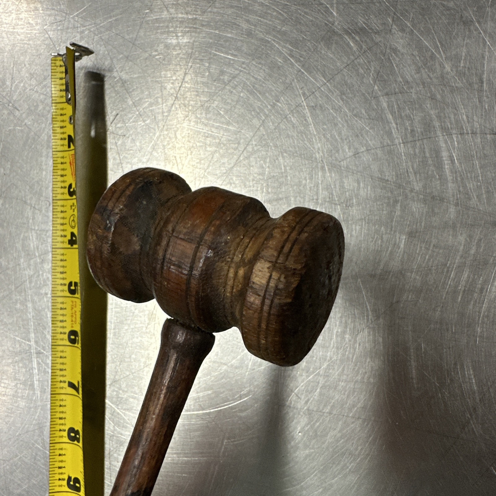 Antique Vintage Wooden Drumstick Mallet Gavel