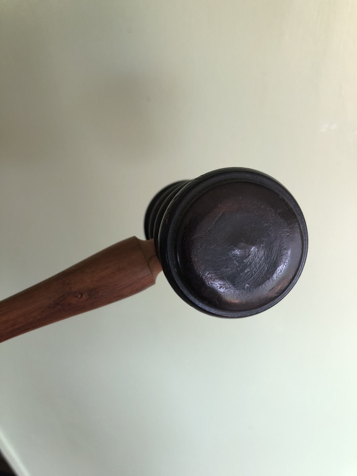 Vintage Wooden Gavel For Judge Auctioneer Lawyer Court Brown Wood 10” Long