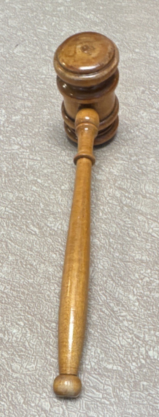 Wooden Gavel Legal Collectible Courtroom Judge Lawyers & Legal Theme