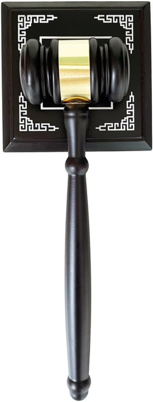 Compact Wooden Gavel & Block Set – Ideal for Auctions, Education, and Ceremonies