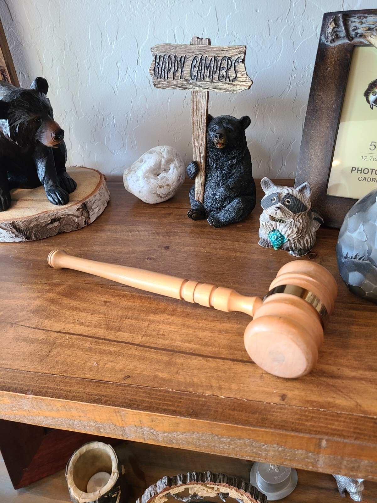 Vintage 1936- 1938 Wood Gavel Judge Lacey, Bowe- 11″