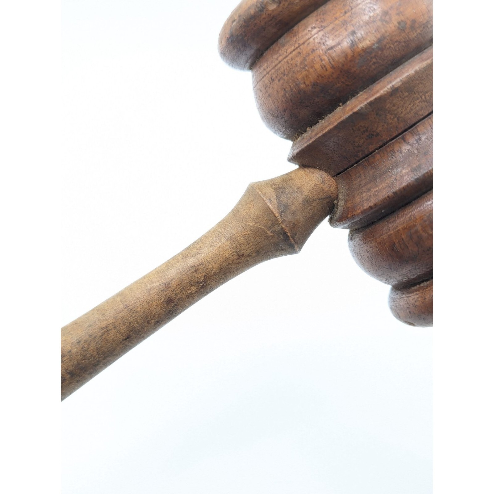 Vintage Wood Wooden Judge Auctioneer Gavel Mallet Ornate Auction Court Prop