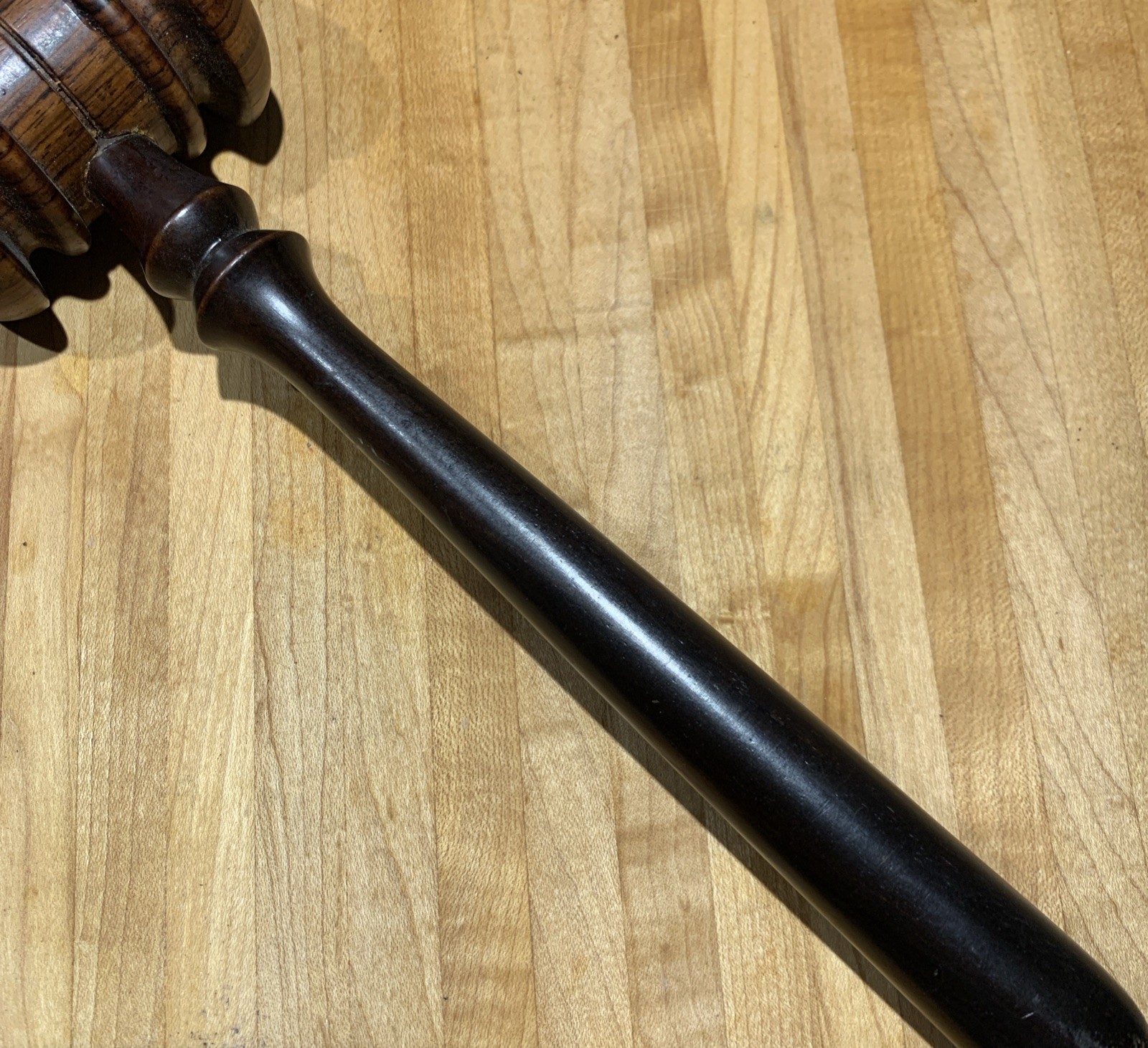 Solid Hardwood Auctioneer or Judge’s Gavel – Excellent Condition 11”