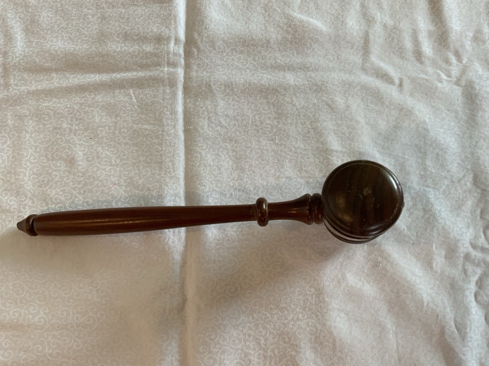 Vintage American Legion Wood Gavel Engraved Brass Band RED RHODE