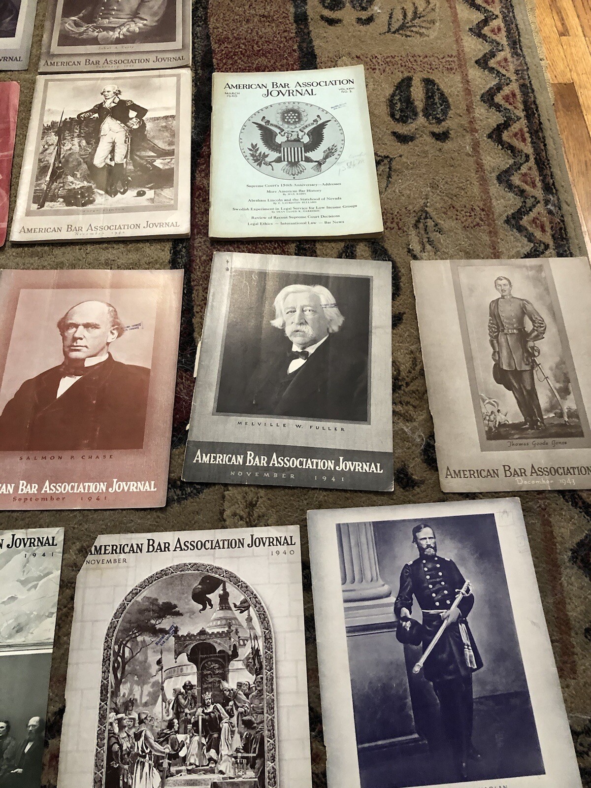 Vintage American Bar Association Journal Covers(18) and Full Magazines(4) Poster