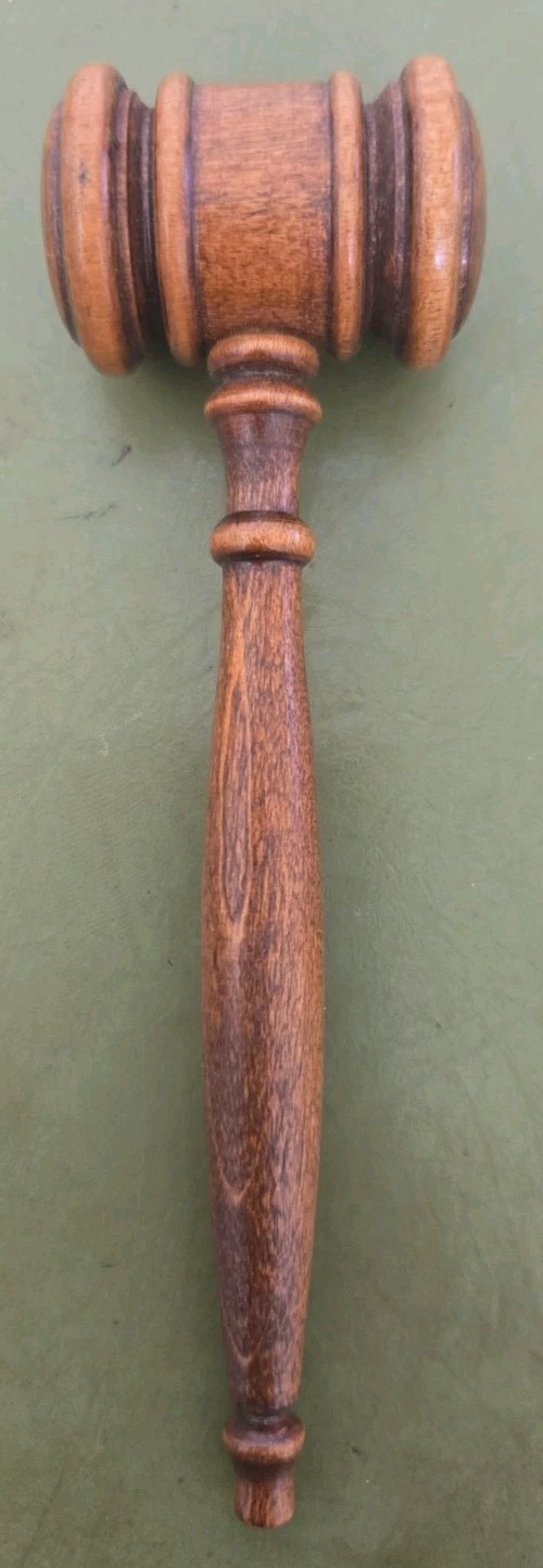 VTG Carved Wood Gavel Miniature Mini Small 5″