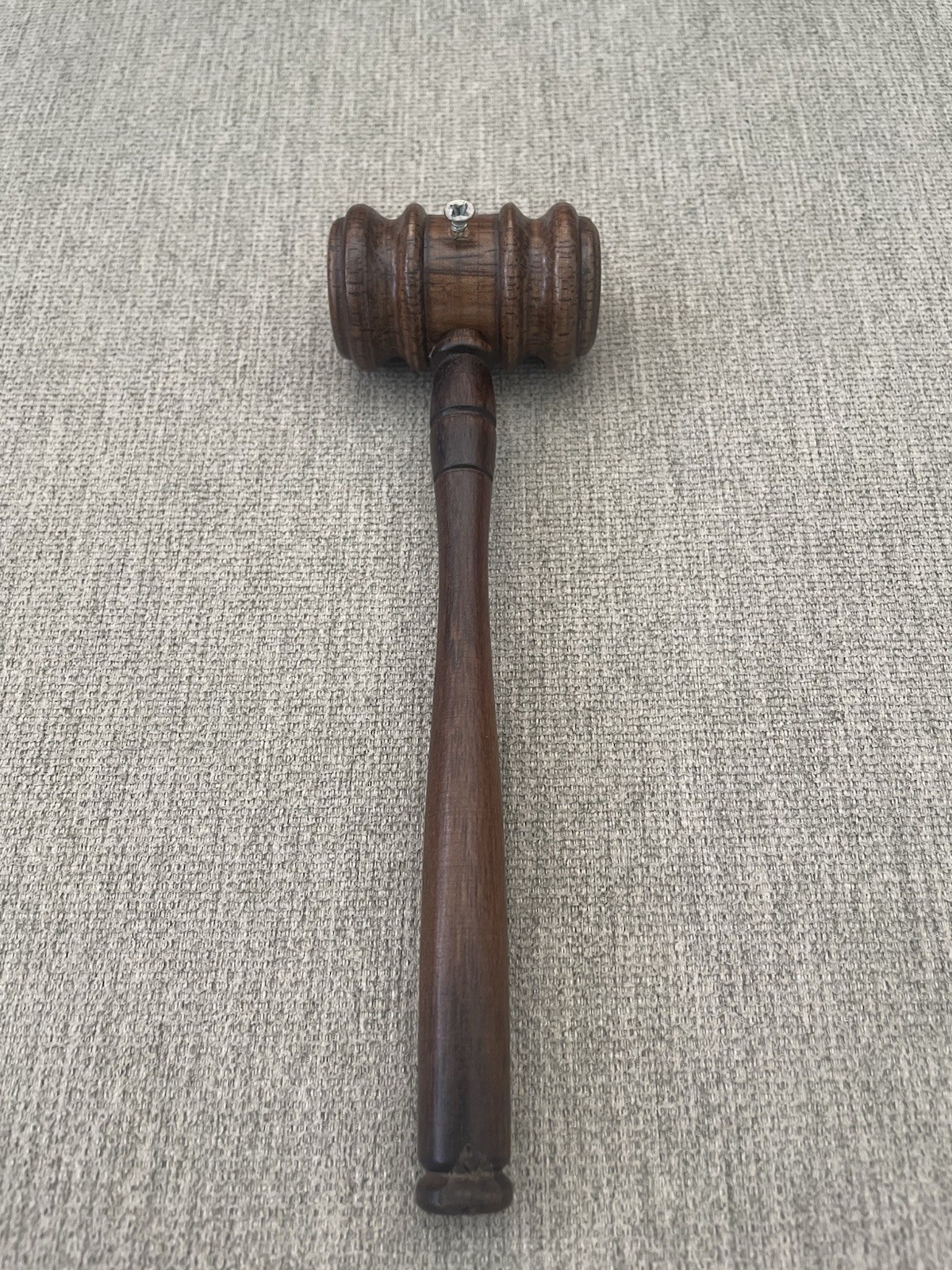 Auction Judge Gavel Hammer Prop Mallet Brown Wood Wooden Judges