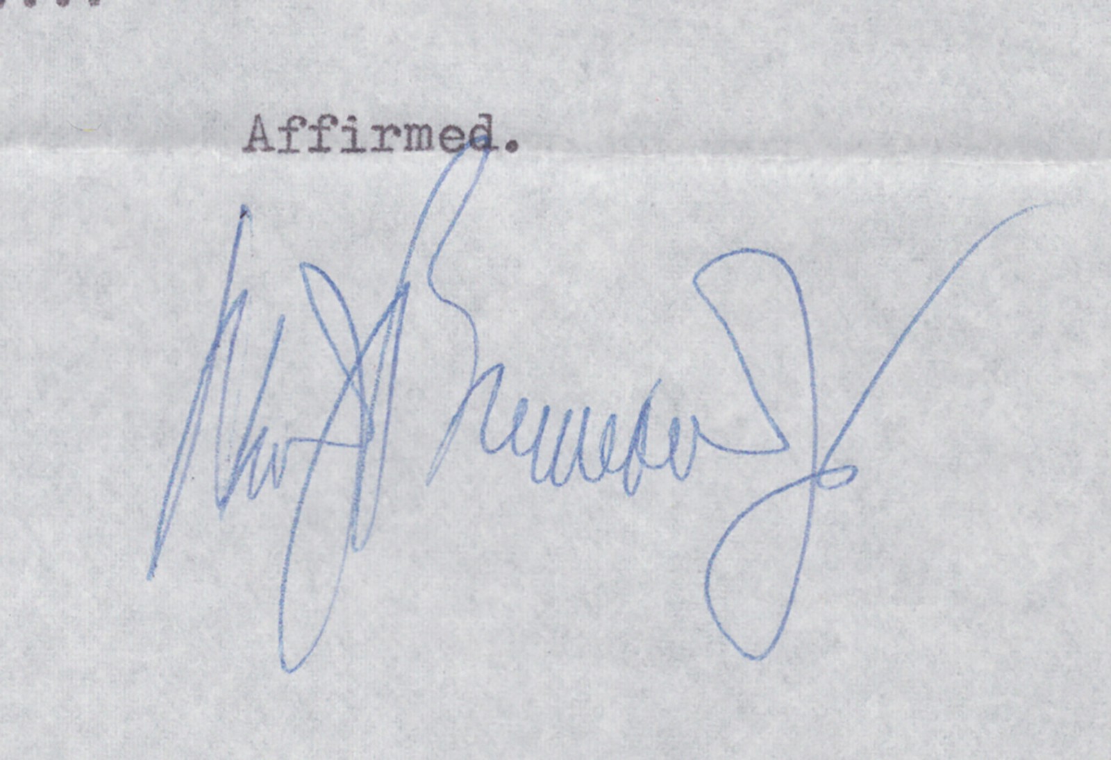 WILLIAM J. BRENNAN JR. – TYPED SYLLABUS SIGNED CIRCA 1977