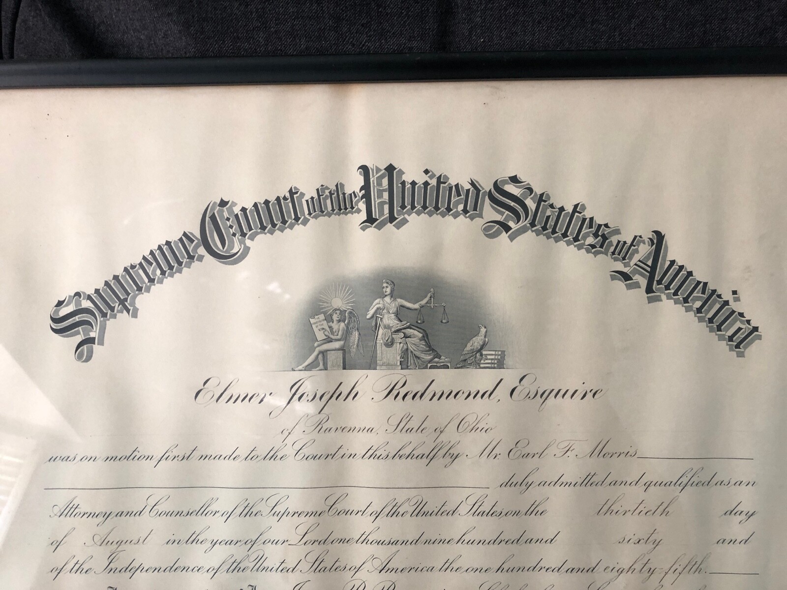1960 SUPREME COURT UNITED STATES Document James Browning Elmer Redmond Ravenna O