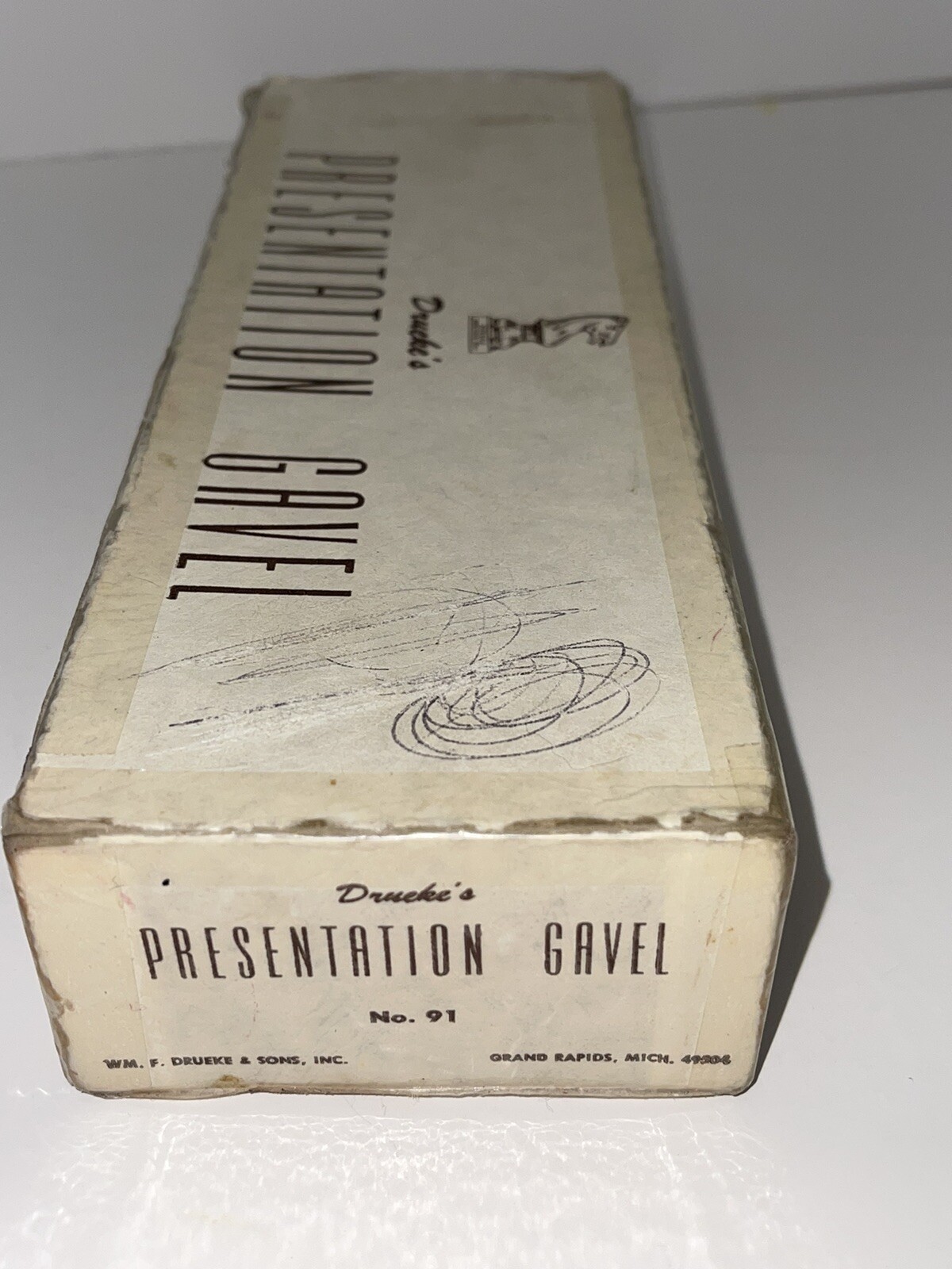 Drueke’s Presentation Wood Gavel No 91 With Box