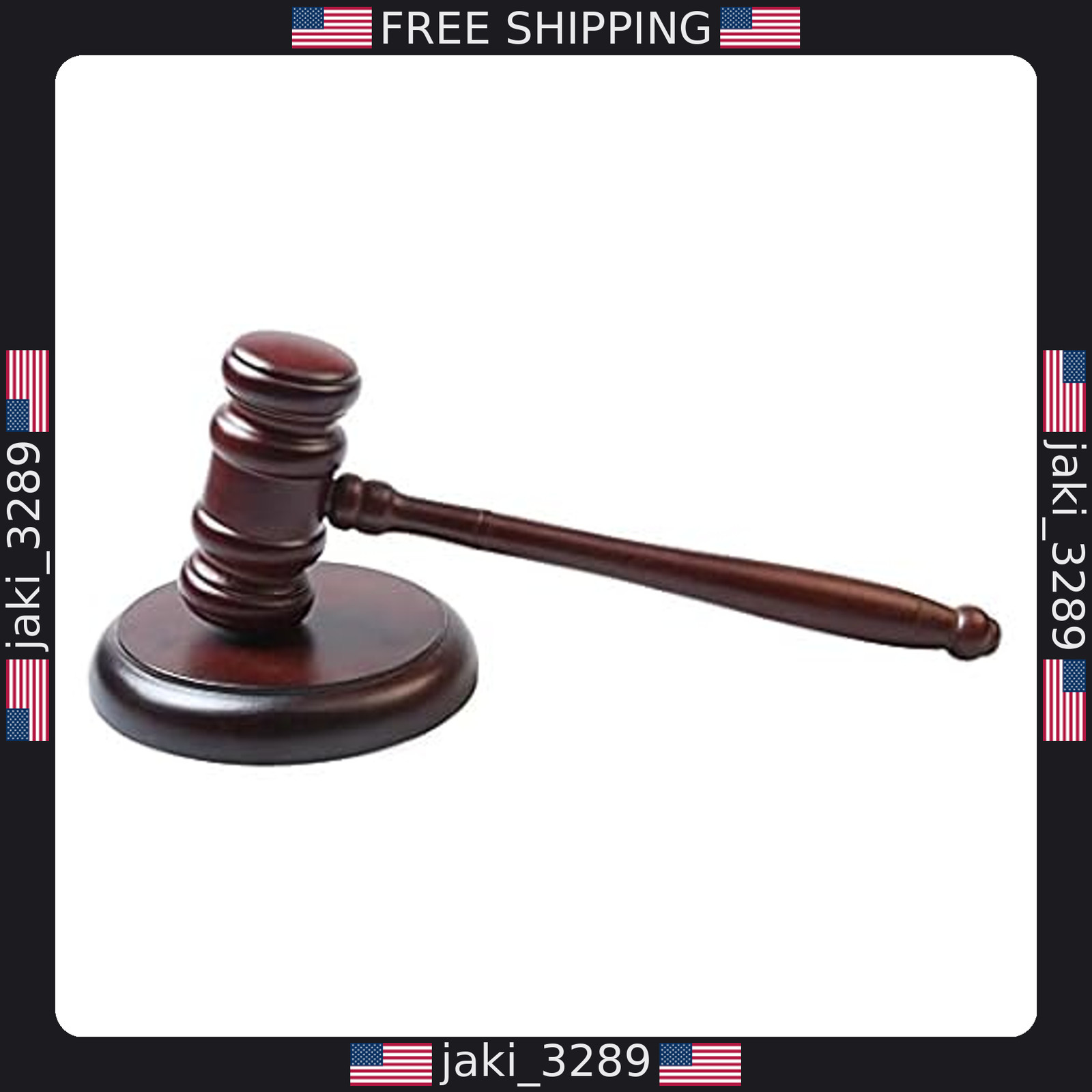 Handmade Wooden Gavel & Block Set for Lawyers, Judges, Auctions & Gifts