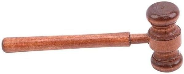 Brown Handmade Wooden Gavel, Vintage Judge Gavel, Auction Gavels, Props and Clot