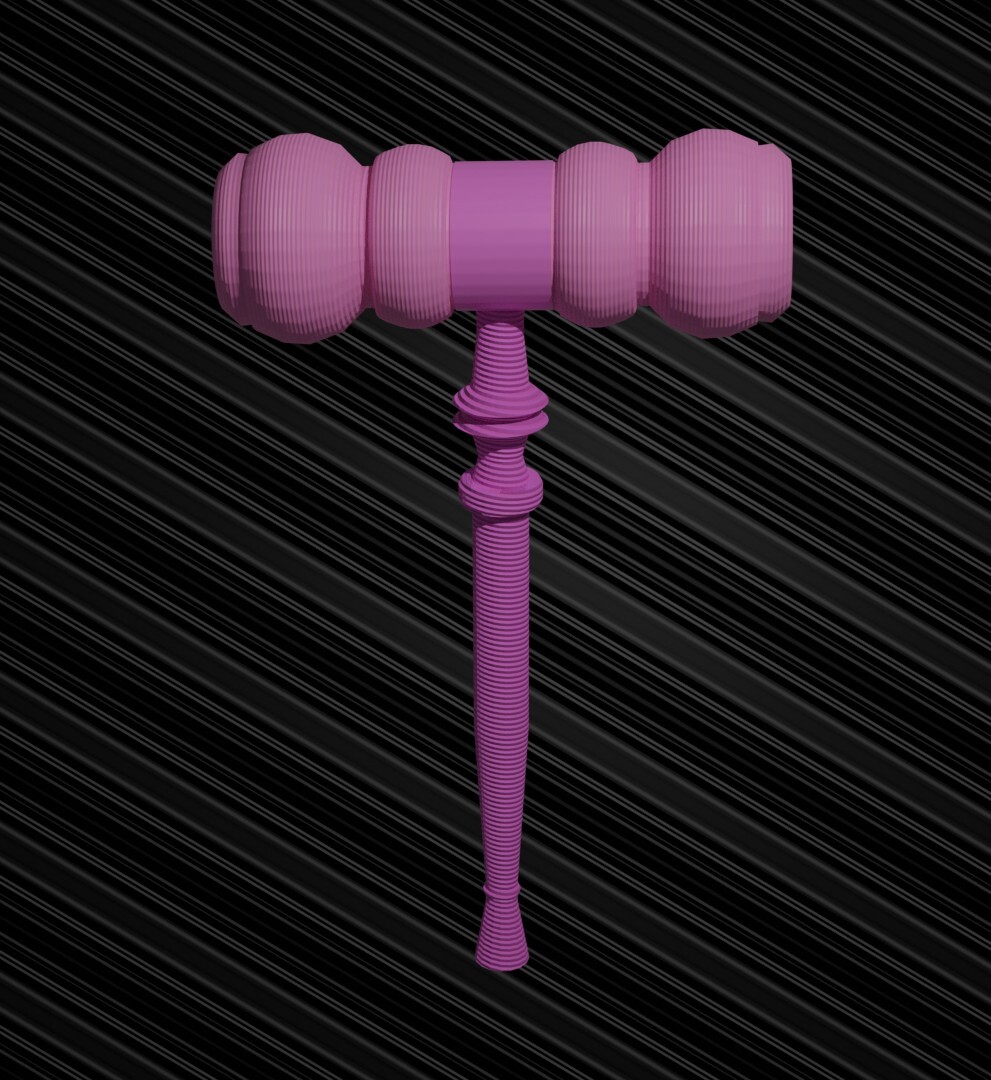 Pink gavel