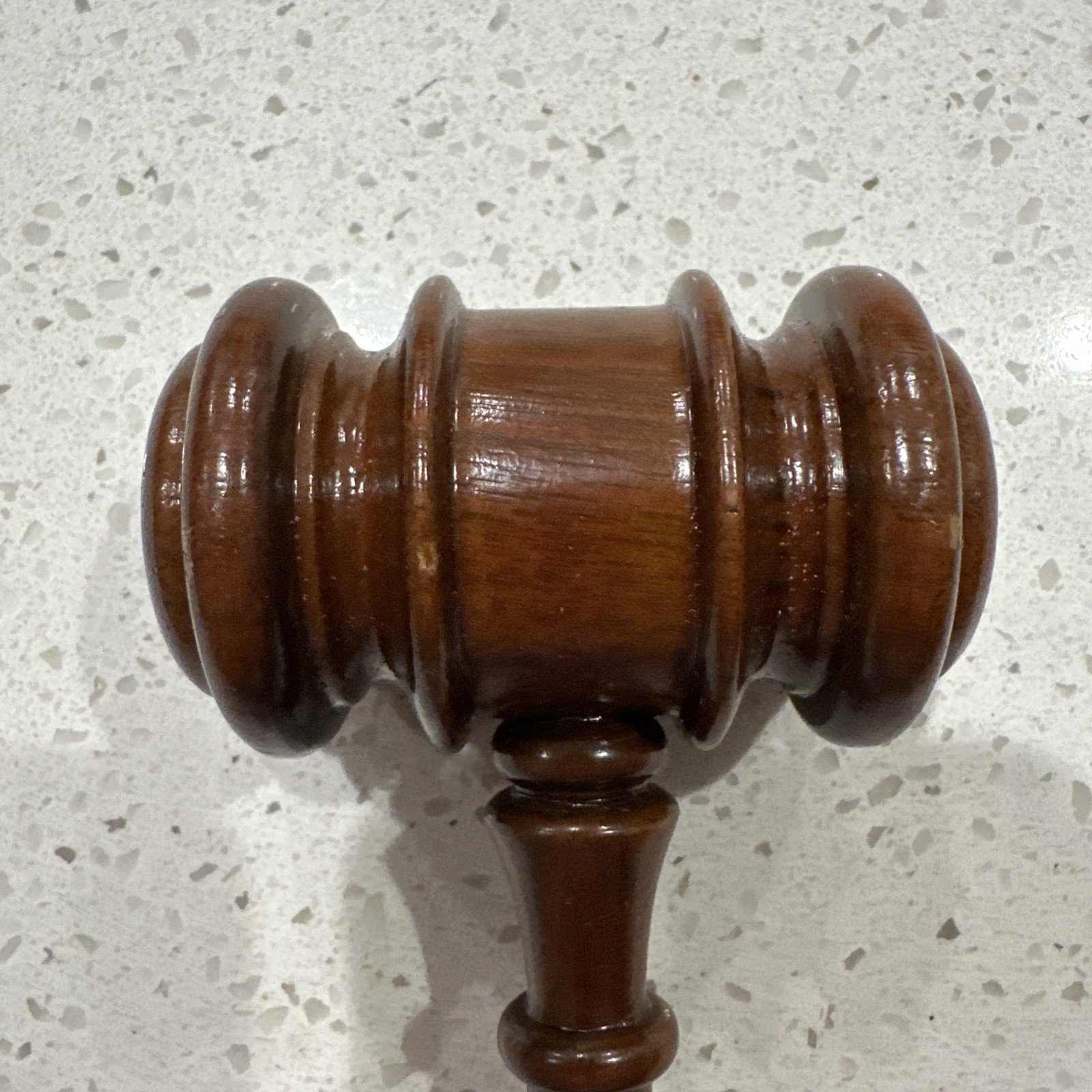 Vintage Wooden Judge’s Gavel Mallet 1990’s 10 Inch Walnut