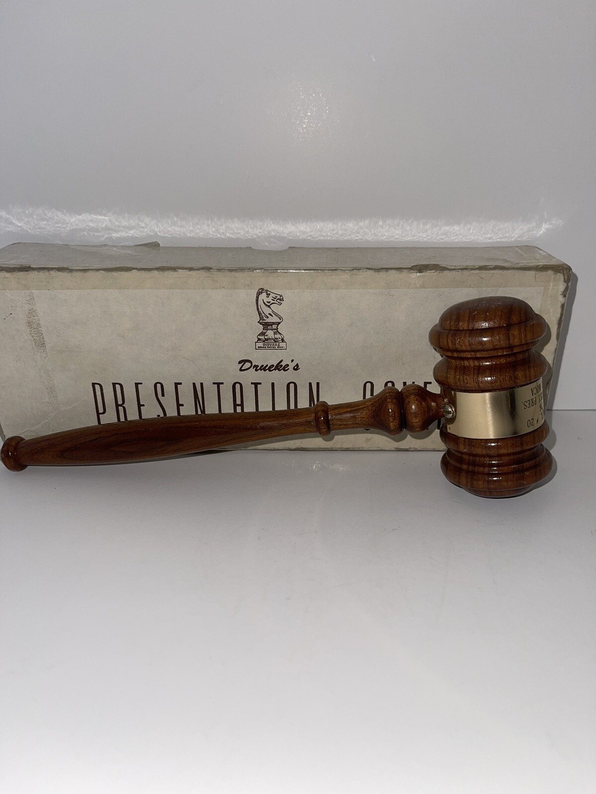 Drueke’s Presentation Wood Gavel No 91 With Box