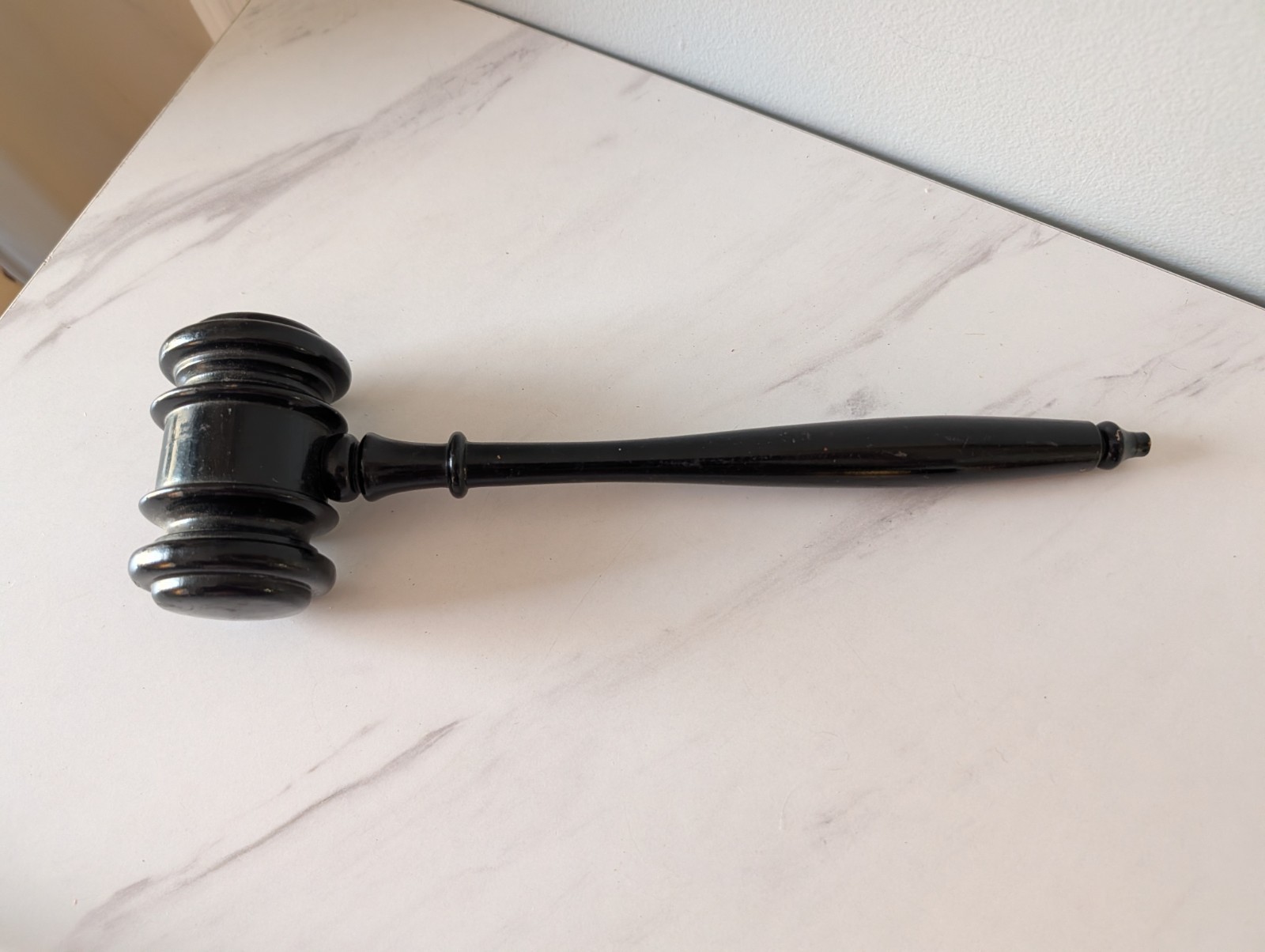 Vintage Black Gavel Mallet