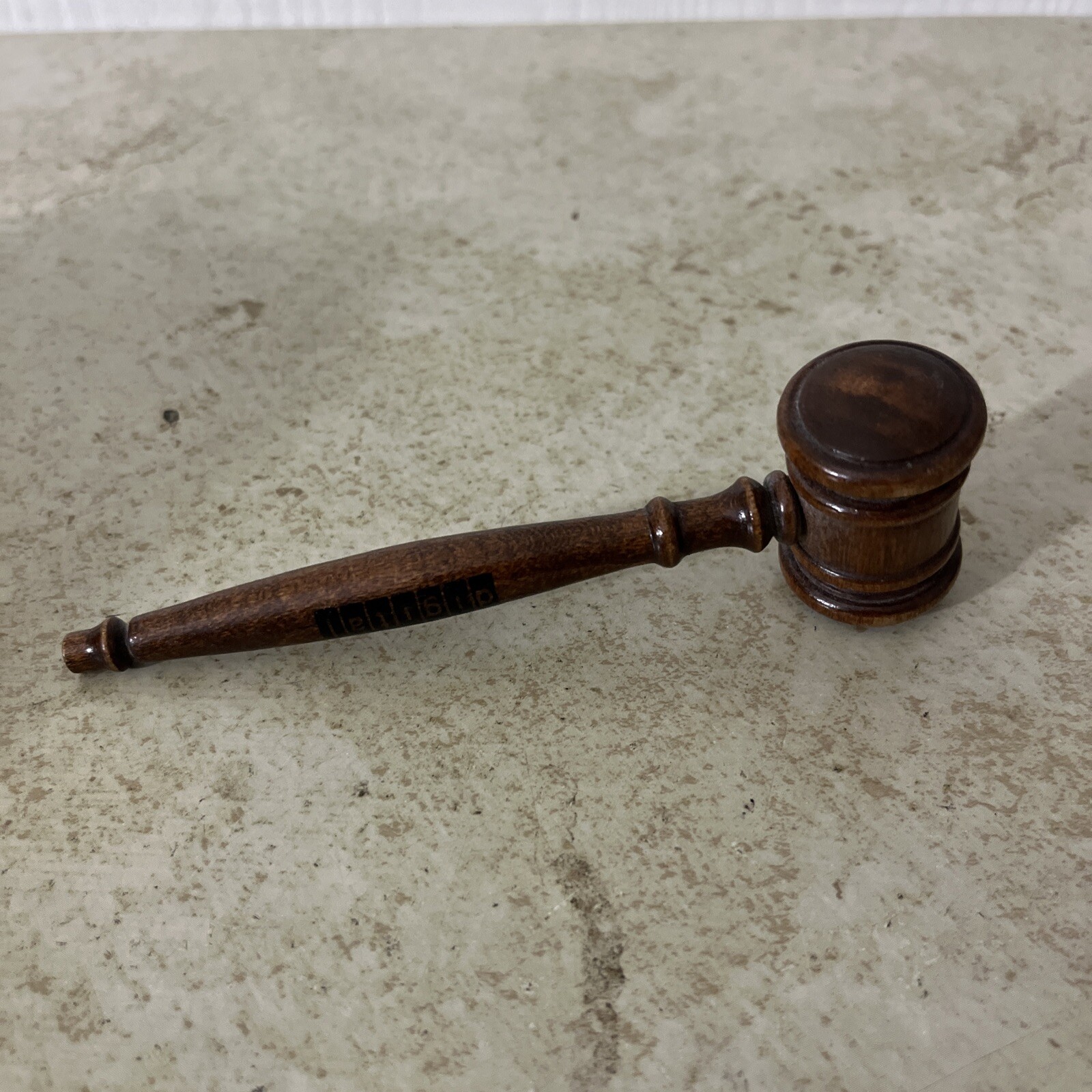 Solid Wood Gavel Hammer Mini Judge Gavel Auction Court Mallet 5”
