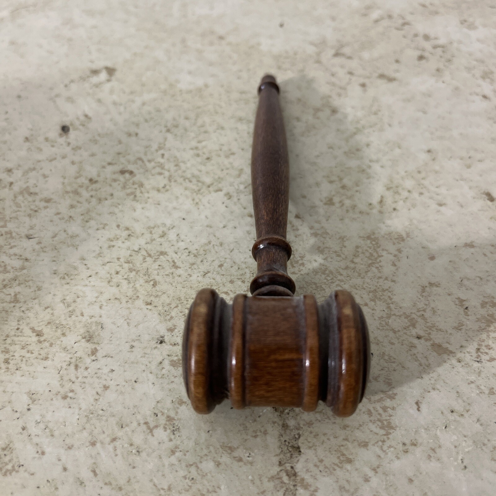 Solid Wood Gavel Hammer Mini Judge Gavel Auction Court Mallet 5”