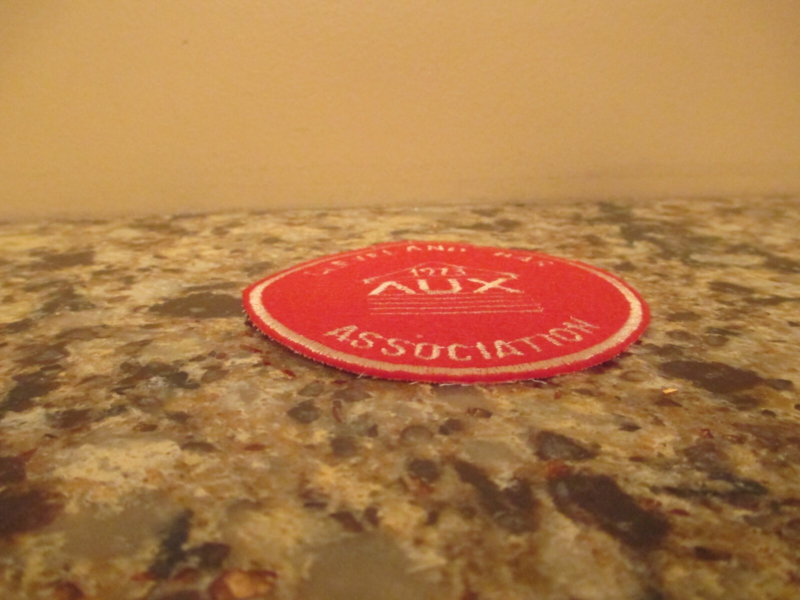 Vintage 1973 Round Cleveland Bar Association AUX Sew-On Patch – 3.5″ Diameter