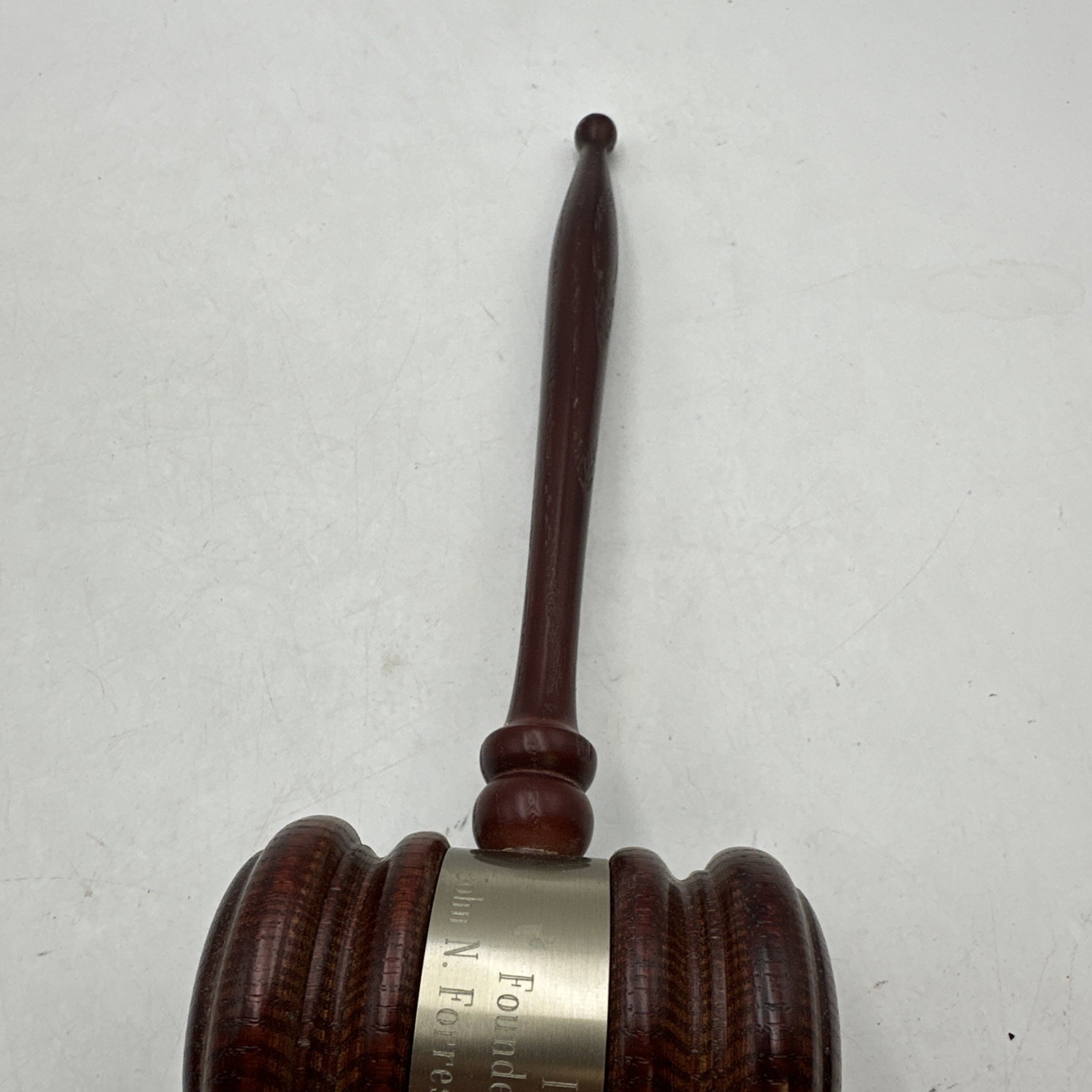 Vtg Wooden Gavel For Interurban Clinical Club 1993 Honorary President Mallet 10”
