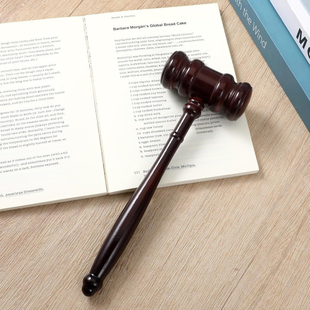 Wooden Gavel for Auction Courtroom Judge Handcrafted Wood Gavels Chairman Board