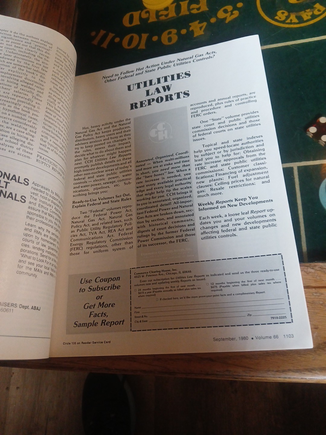 Vintage American Bar Association Journal September 1980