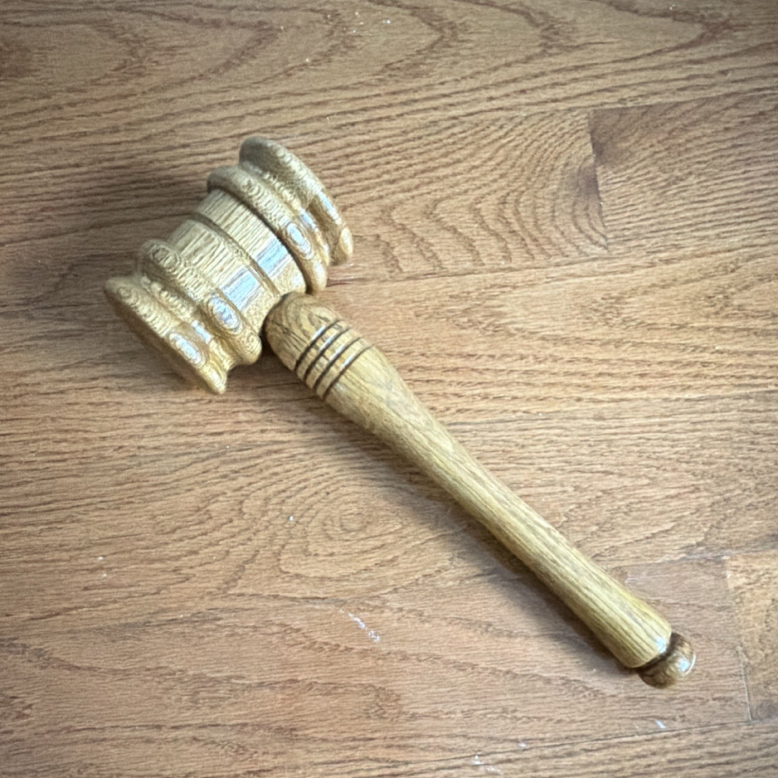 Wooden Gavel Judge Lawyer Legal Collectible Courtroom Hammer