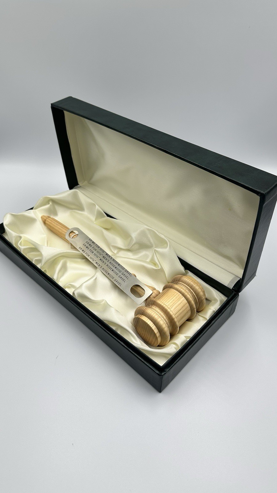 Premium Rosewood Gavel Set in Satin-Lined Presentation Box – 10.5″