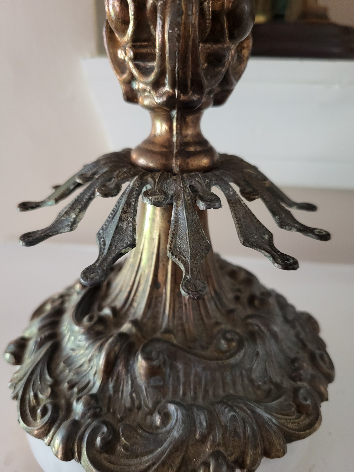 Vintage Cast Metal Arms Of Justice Scale Ornate READ