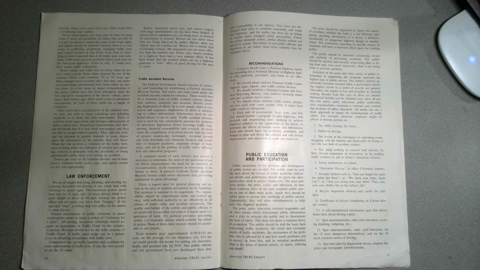 Stop Murder By Motor 1966 American Trial Lawyers Association Highway Slaughter