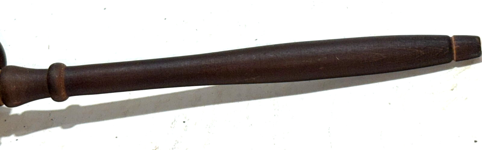 Wooden Gavel Metal Engraved Name Vintage «Colonel Schou» 10.25″ Long