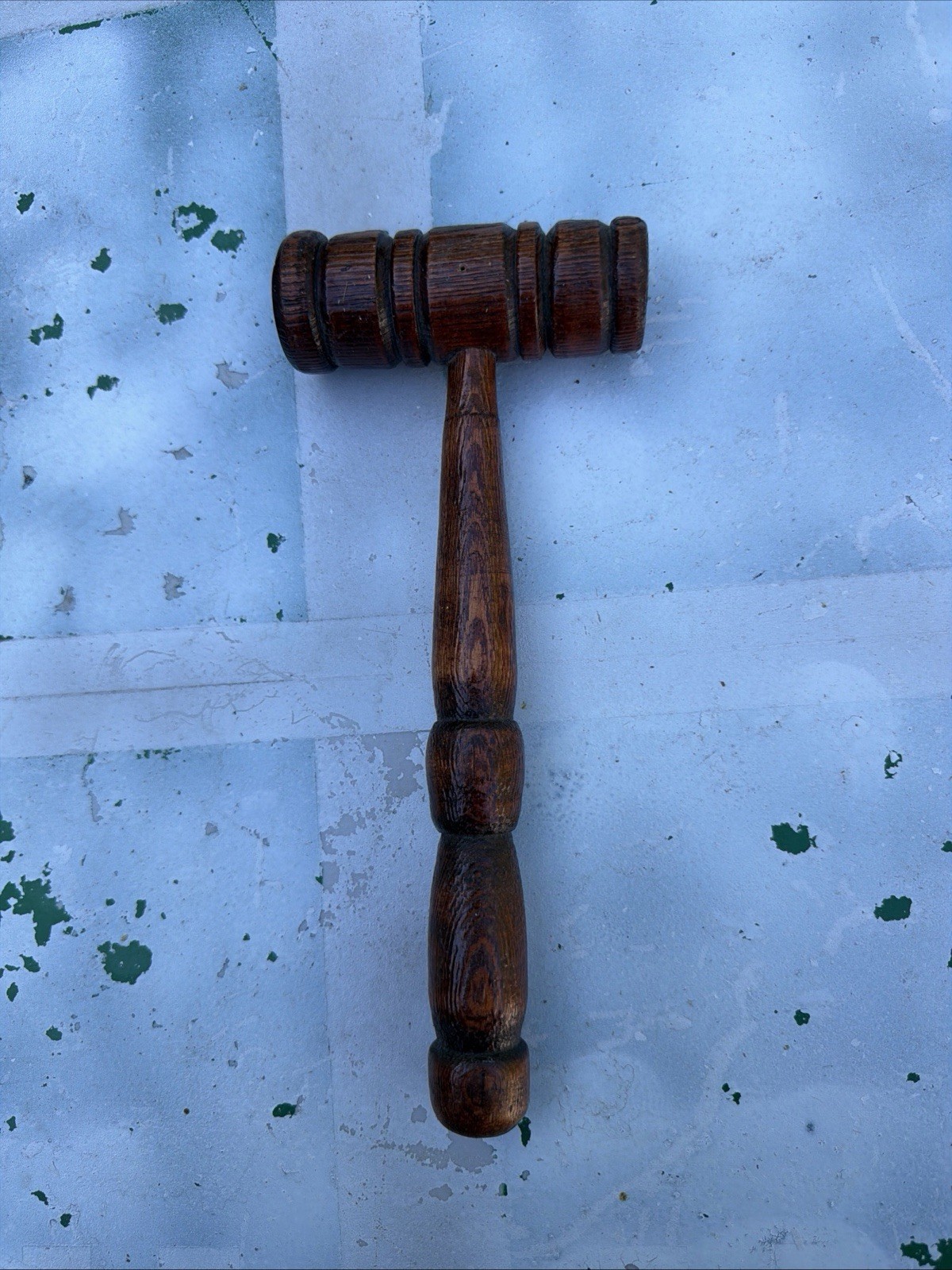 Vintage Judge Auctioneer Wood Gavel Mallet Courtroom Law Office Decor Judges